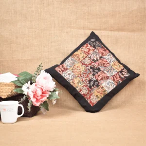 Black Patchwork Cushion Cover