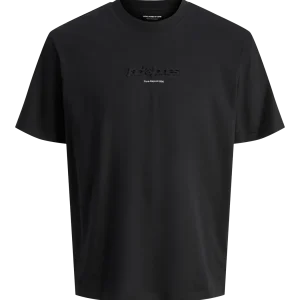 Jack & Jones Flare Embossed Logo Tee - Black