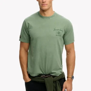 Superdry Tokyo Narrative Loose Tee - Lily Pad Green